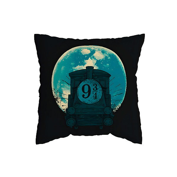 Capa de Almofada Expresso Hogwarts Com Zíper