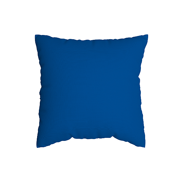 Capa de Almofada Azul Lisa Com Zíper