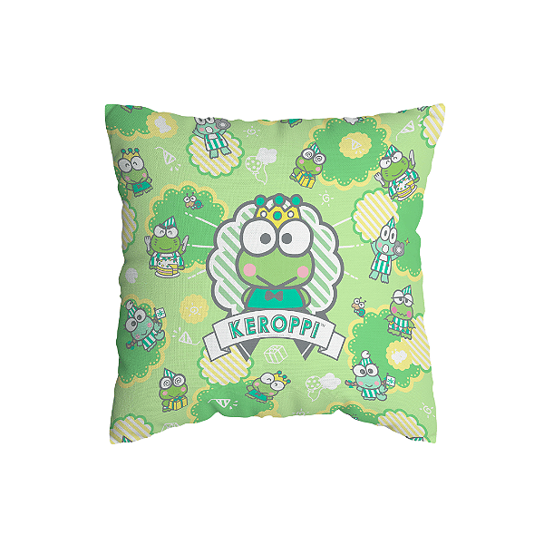 Capa de Almofada Keroppi Com Zíper