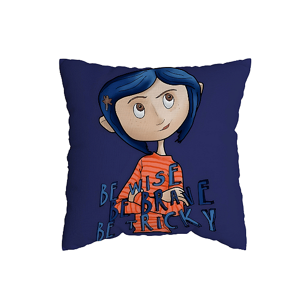 Capa de Almofada Coraline Com Zíper