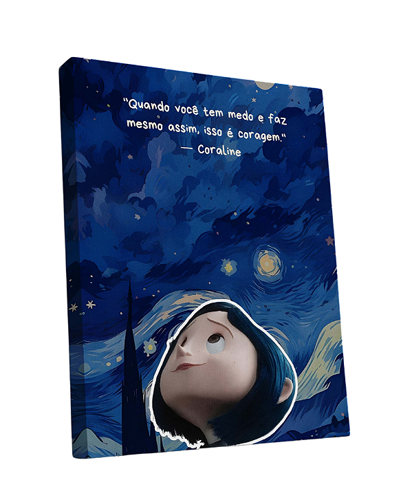 Tela Sublimada em Tecido Borda Infinita Coraline