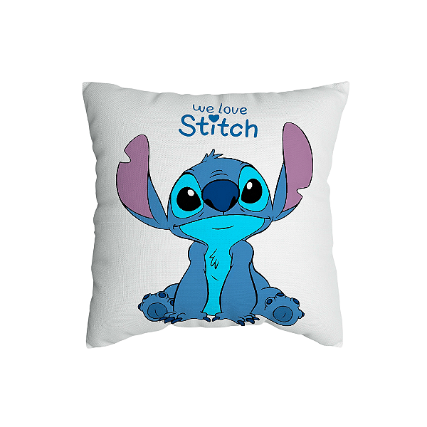 Capa de Almofada Stitch Com Zíper