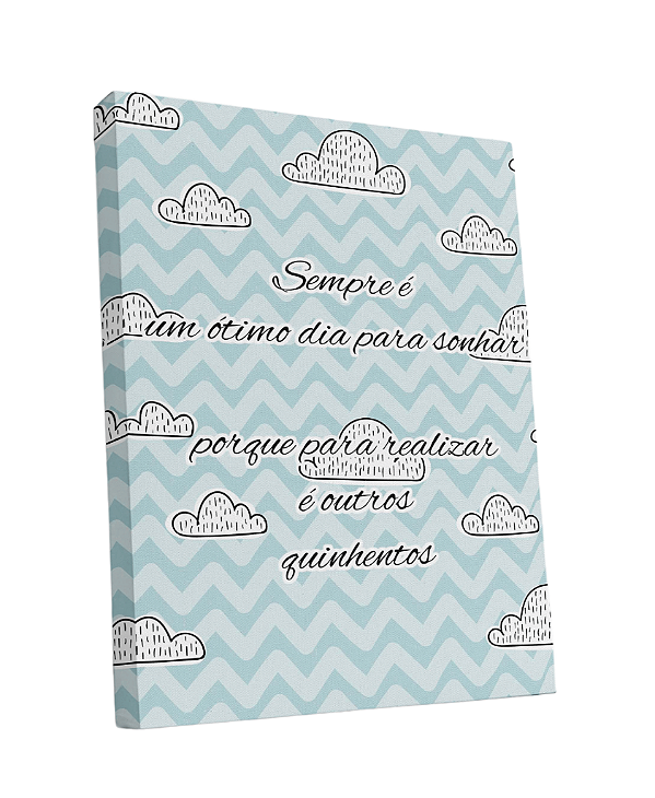 Tela Sublimada em Tecido Borda Infinita Frase Desmotivacional