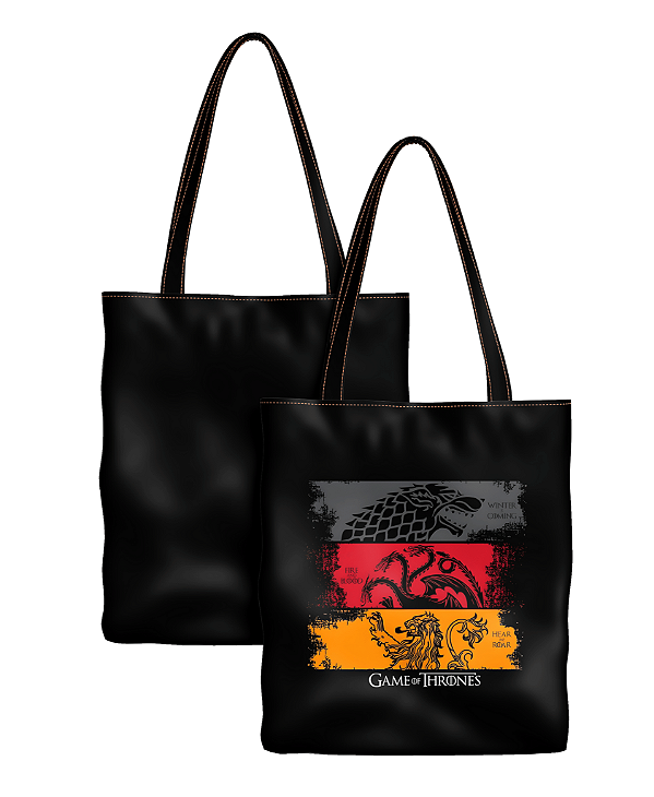 Ecobag Stark, Targaryen & Lannister - Game of Thrones