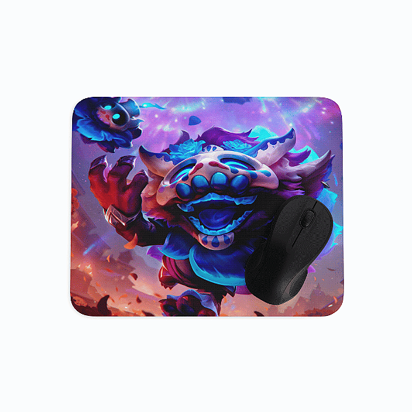 Mousepad LOL Skin Ziggs a Ilusão