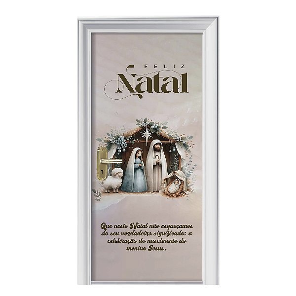 Capa de Porta Feliz Natal c/ Elástico