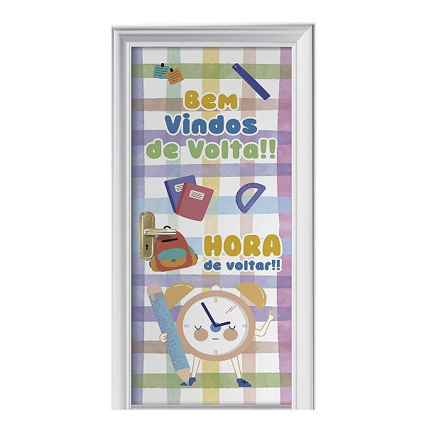 Capa de Porta Volta às Aulas c/ Elástico