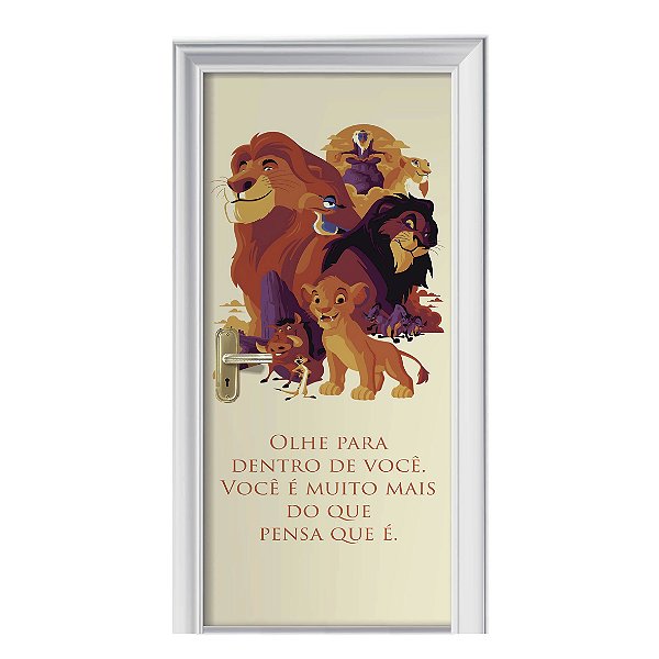 Capa de Porta Rei Leão c/ Elástico
