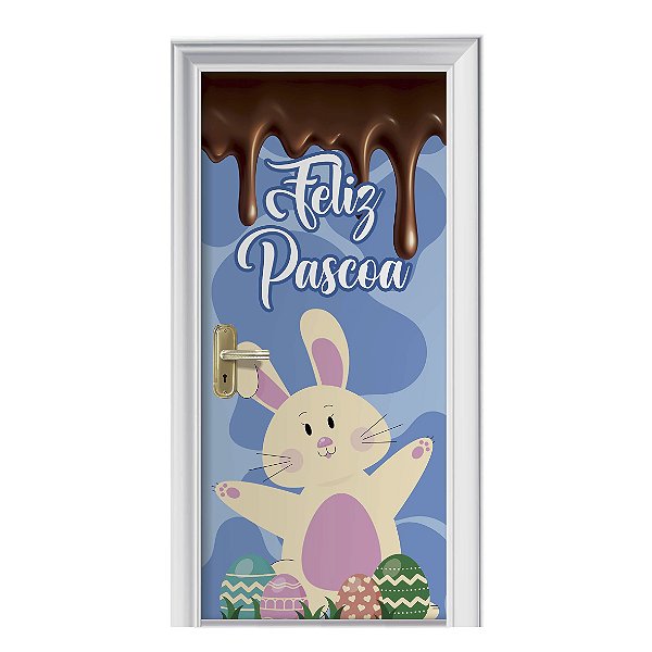 Capa de Porta Feliz Páscoa c/ Elástico