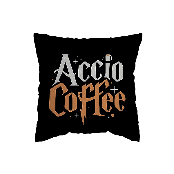 Capa de Almofada Accio Coffee Com Zíper