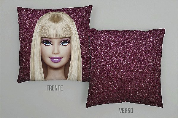 Capa de Almofada Barbie Com Zíper