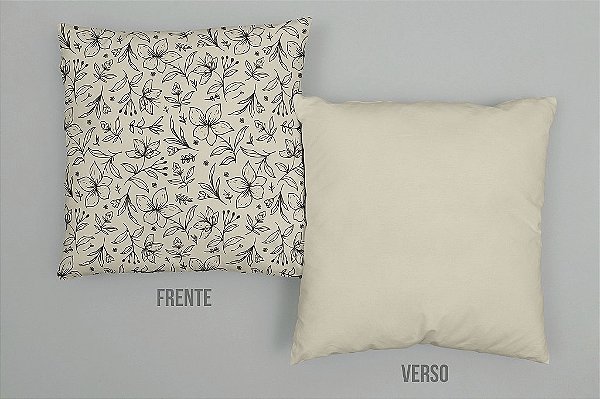 Almofada cheia Floral