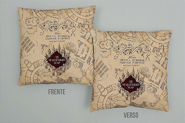 Almofada cheia Mapa dos Marotos