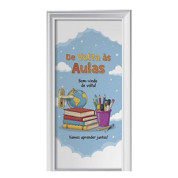 Capa de Porta Volta às Aulas c/ Elástico