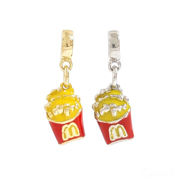 Berloque Charm Pingente Batata Frita