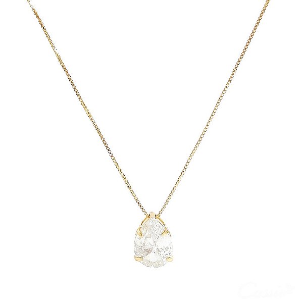 Colar Gota Zircônia