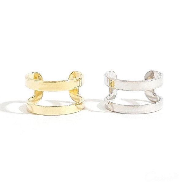 Brinco Piercing Fake Dois Fios