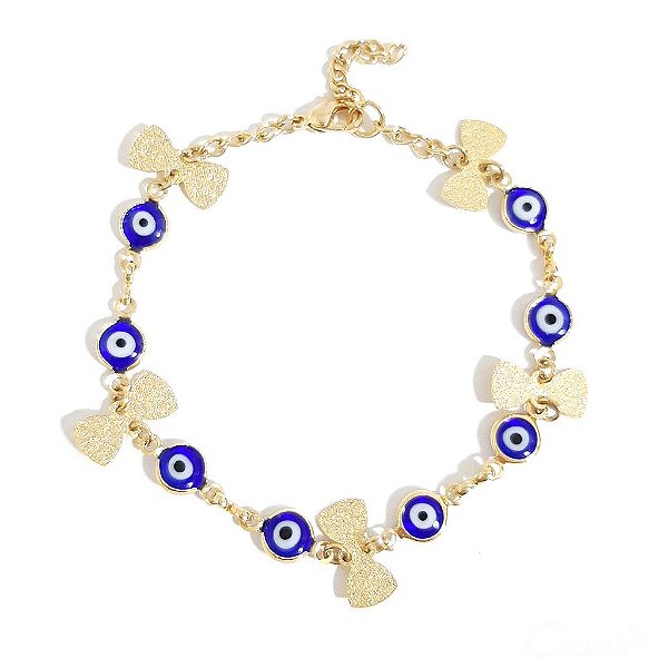 Pulseira Olho Grego Laços