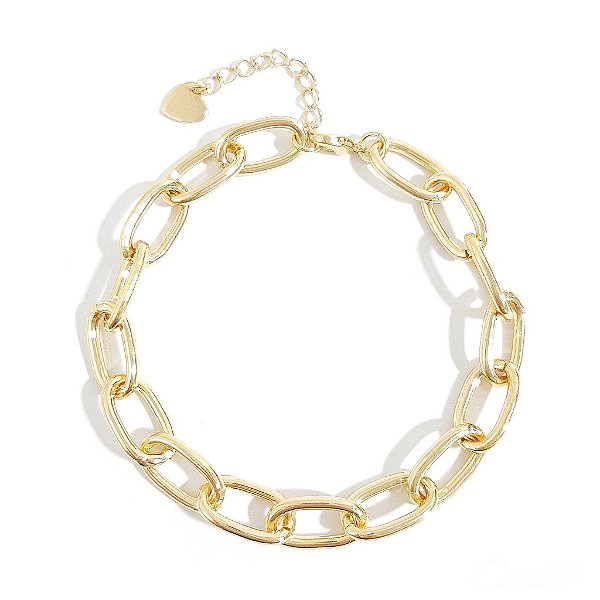 Pulseira Elos Cadeado Longo