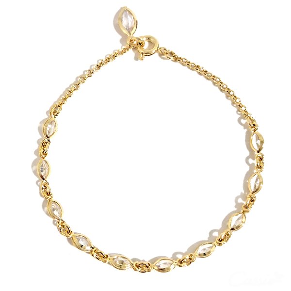 Pulseira Zircônias Navetes