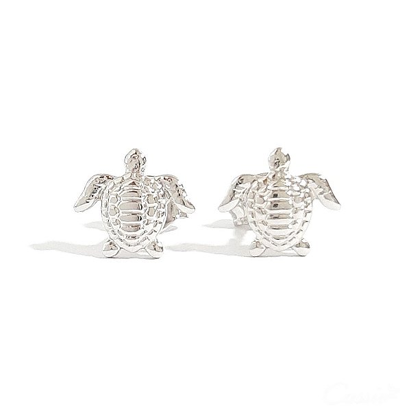 Brinco Tartaruga Pequena Ródio