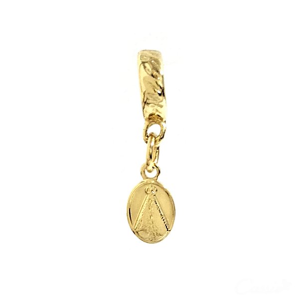 Berloque Charm Pingente Medalha Nossa Senhora Aparecida