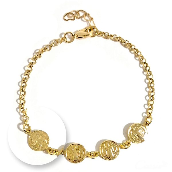 Pulseira Medalhinhas São Bento