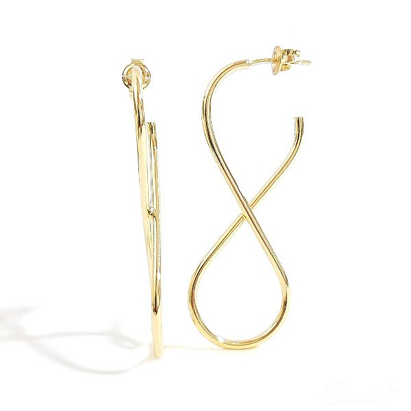 Brinco Infinito Banhado a Ouro