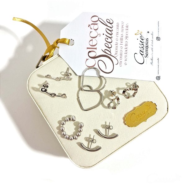 Kit Premium Essencial Ródio- Semijoias Essenciais e Atemporais