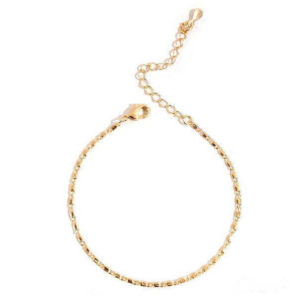 Pulseira Piastrine Delicada Banhada a Ouro 18k