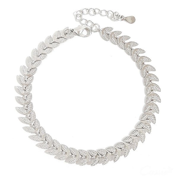 Pulseira Escamas Ródio