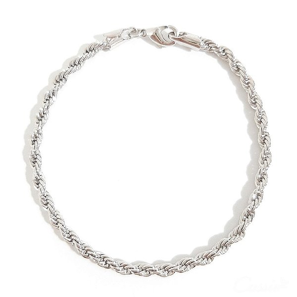 Pulseira Torcida Ródio