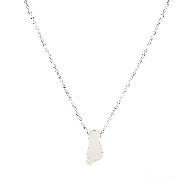 Colar Cachorrinho Ródio