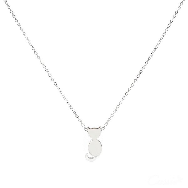 Colar Gatinho Ródio