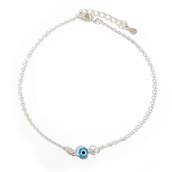 Tornozeleira Olho Grego Ródio