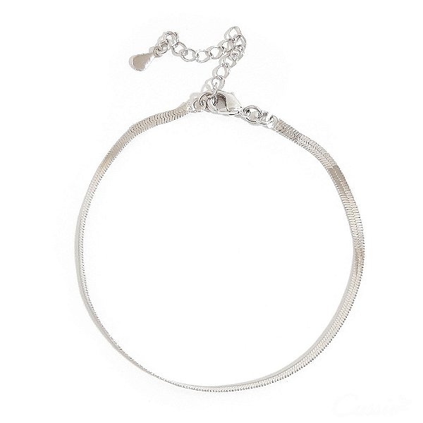 Pulseira Fita Ródio