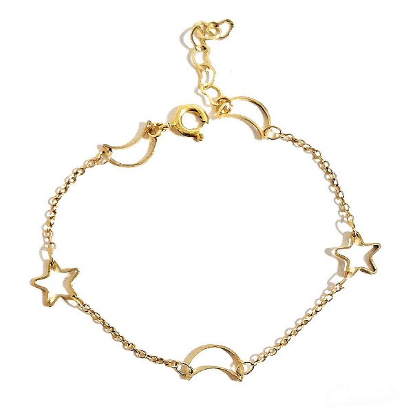 Pulseira Lua e Estrela