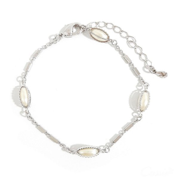 Pulseira Pérolas Ródio