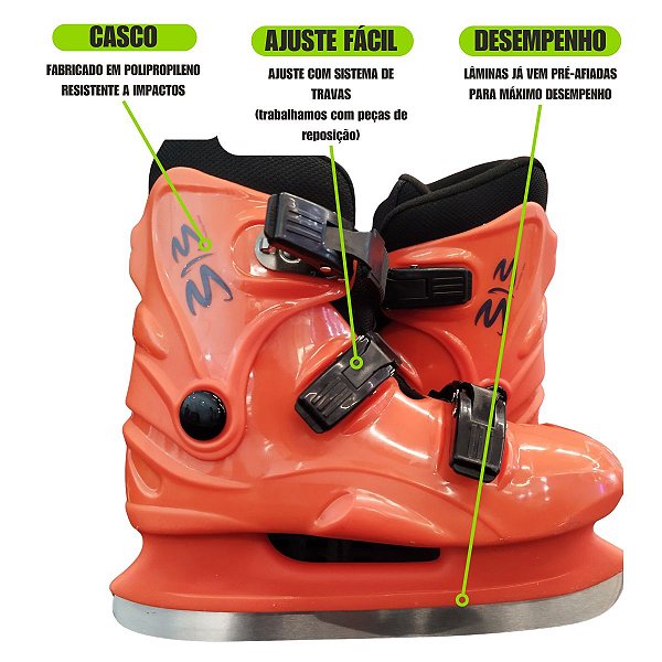 Patins de patinação no gelo 313 Action - Para locação (Pedido mínimo 50 un)