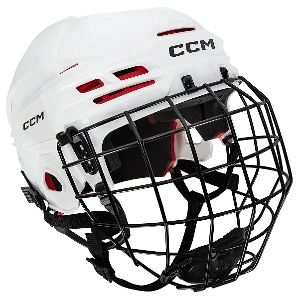 Capacete Ccm Tacks 70 - Branco - Combo com grade