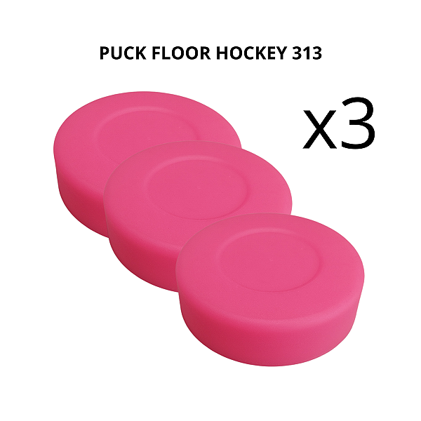 Puck 313 Action - Floor Hockey - Pack com 3 unidades