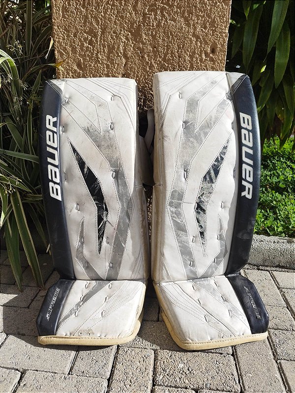 Perneira/Pads de goleiro Bauer One70 (Semi-novo) 34+1