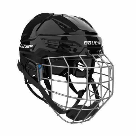 Capacete Bauer RE-AKT 55 Preto - Combo Com Grade