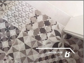 Porc. 52x52 London Pub Biancogres m²