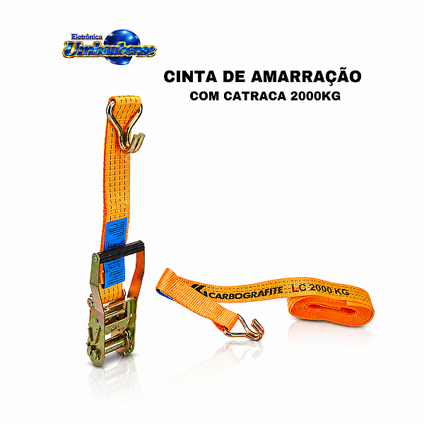 Cinta de amarração de cargas 2000kg – (Pronta entrega em Umbaúba na praça de Eventos! )