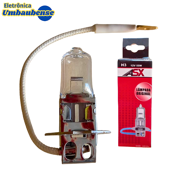 Lampada H3 Transparente (Entrega só na Loja Física)