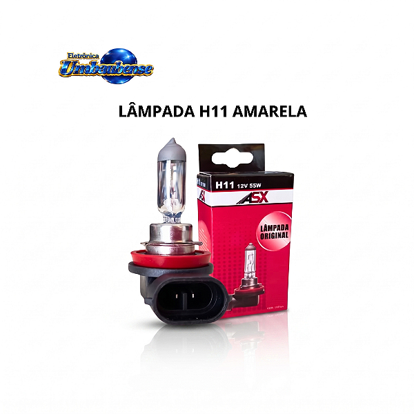 Lampada H11 Transparente 12v (Entrega só na Loja Física)