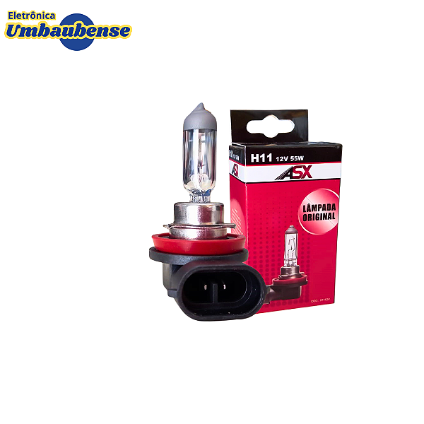 Lampada H11 Transparente 12v (Entrega só na Loja Física)