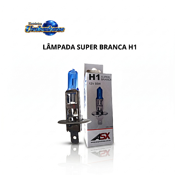 Lampada H1 Super Branca 12v (Entrega só na Loja Física)