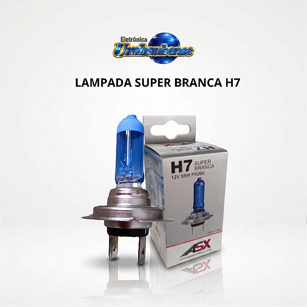 Lampada H7 Super Branca 12volts (Entrega só na Loja Física)